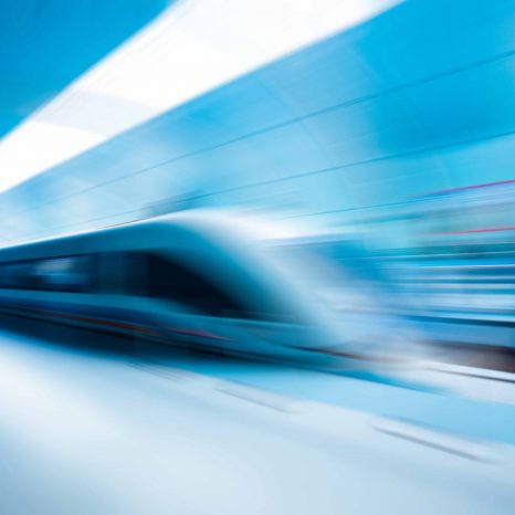 the background of the high-speed train with motion blur outdoor.